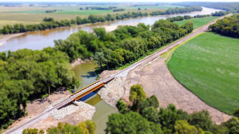 Newly Rebuilt RR Bridge near the KAW River