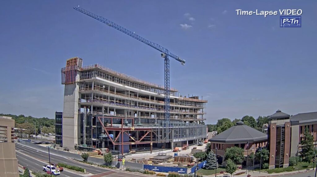 multi-story building under construction in Olathe Kansas | P-Tn