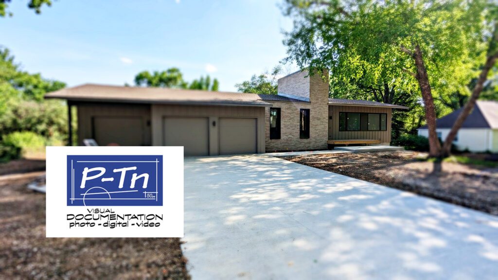 Front of house with P-tn logo