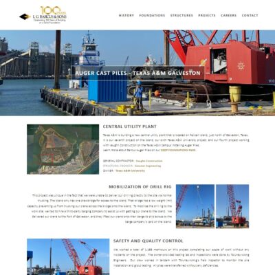 NEW BARCUS WEBSITE PROJECT PAGE