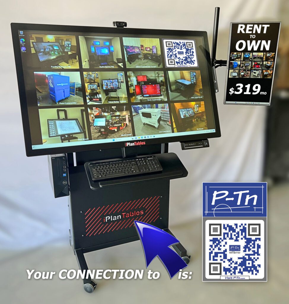 P-Tn iPlanTables Value Series Model Wide Format Interactive Workstation available in Kansas City
