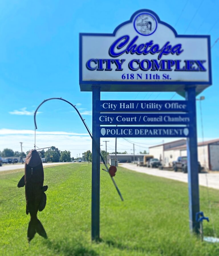 Chetopa-Kansas Sign