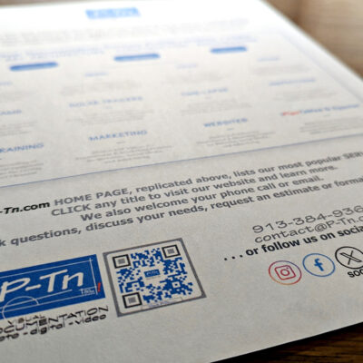 P-Tn Visual Documentation SERVICES FLYER