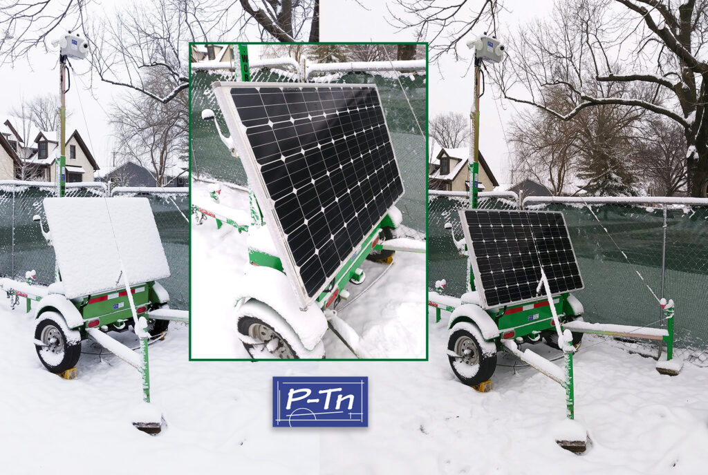 Snow on Solar Trailer
